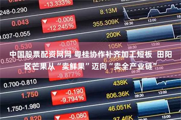 中国股票配资网网 粤桂协作补齐加工短板  田阳区芒果从“卖鲜果”迈向“卖全产业链”